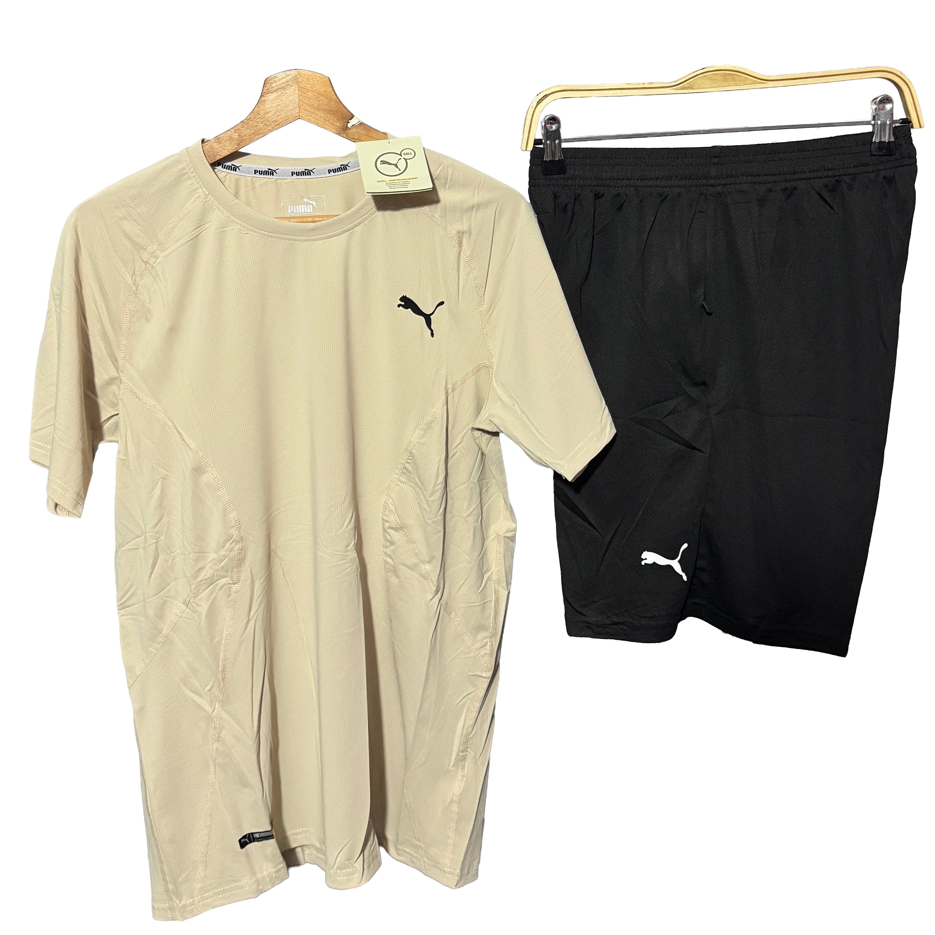 CONJUNTO BEIGE Y NEGRO / Talla M